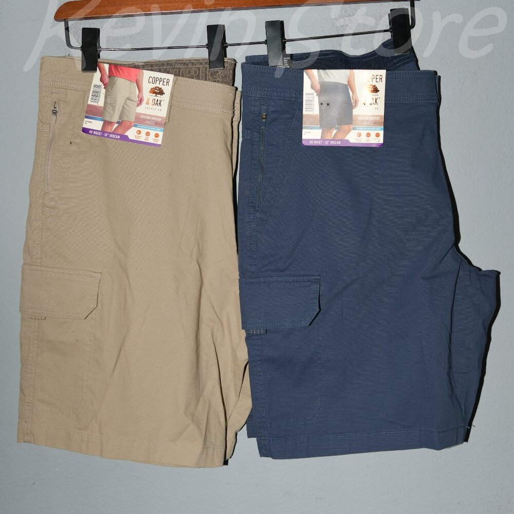 2 pairs Copper & Oak Men's Cargo Shorts. Price is‎ for 2